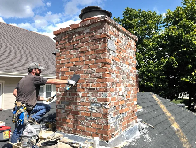 Completed chimney rebuild by Monrovia Chimney Sweep in Monrovia, CA