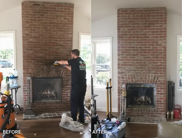 Finished chimney sweeping service by Monrovia Chimney Sweep in Monrovia, CA