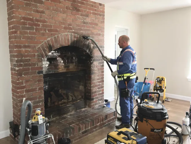 Monrovia Chimney Sweep expert performing detailed chimney sweep in Monrovia, CA