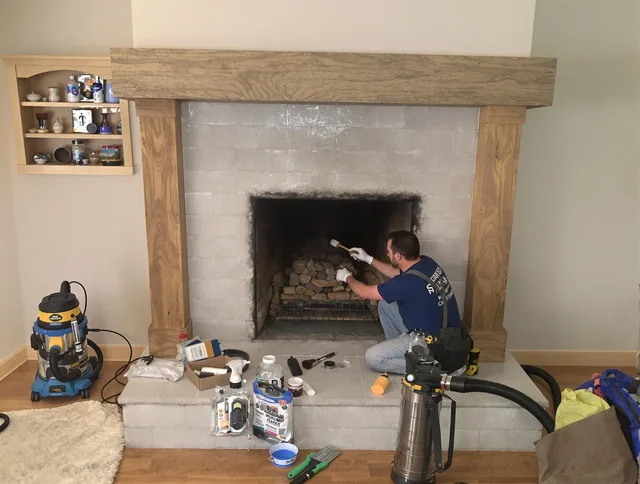 Detailed creosote removal process by Monrovia Chimney Sweep in Monrovia, CA