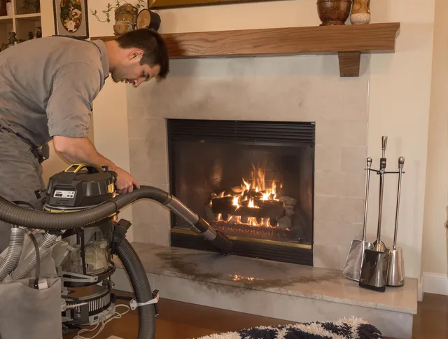 Routine fireplace upkeep by Monrovia Chimney Sweep in Monrovia, CA