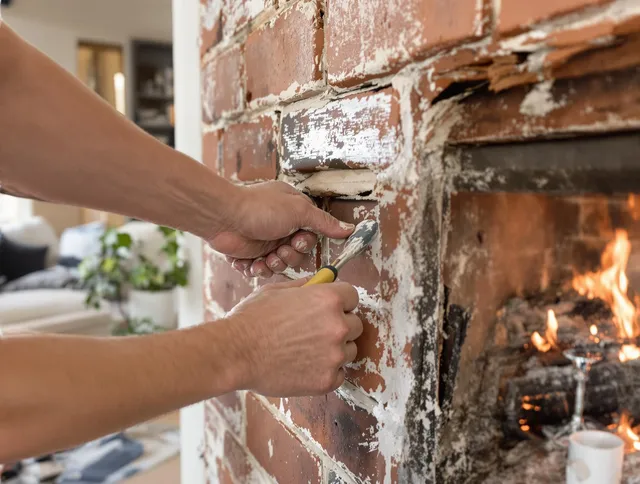 Routine fireplace repair by Monrovia Chimney Sweep in Monrovia, CA