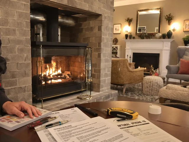 Monrovia Chimney Sweep verifying fireplace safety measures in Monrovia, CA